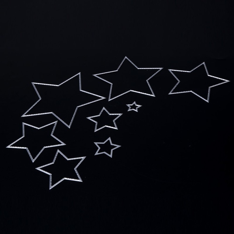 U-horizon 8pcs Five Stars Cutting Dies, DIY Scrapbooking Metal Embossing