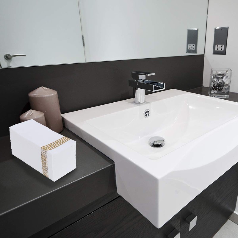 Vplus 200 PACK Guest Towels Disposable Bathroom, Decorative Bathroom Napkins,