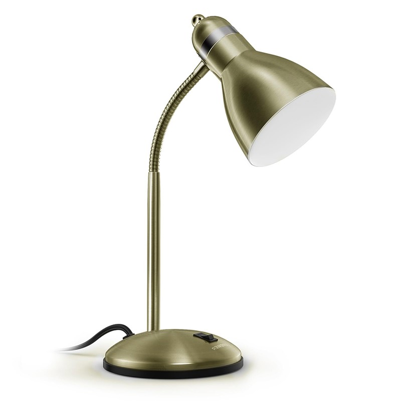 LEPOWER Metal Desk Lamp, Adjustable Goose Neck Table Lamp, Eye-Caring