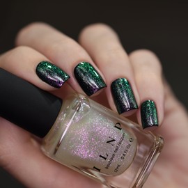 ILNP Mile High - Pink-Purple, Forest Green Iridescent Topper Nail Polish