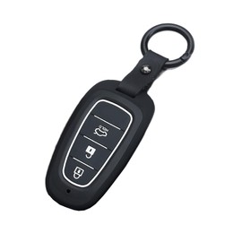 ontto Car Key Case Fits Hyundai Sonata Tucson NX4 Nexo Solaris Santa Fe 2020 2021 Remote Control Cover ABS Key Case Key Case Key Protection Case 3 Buttons Black