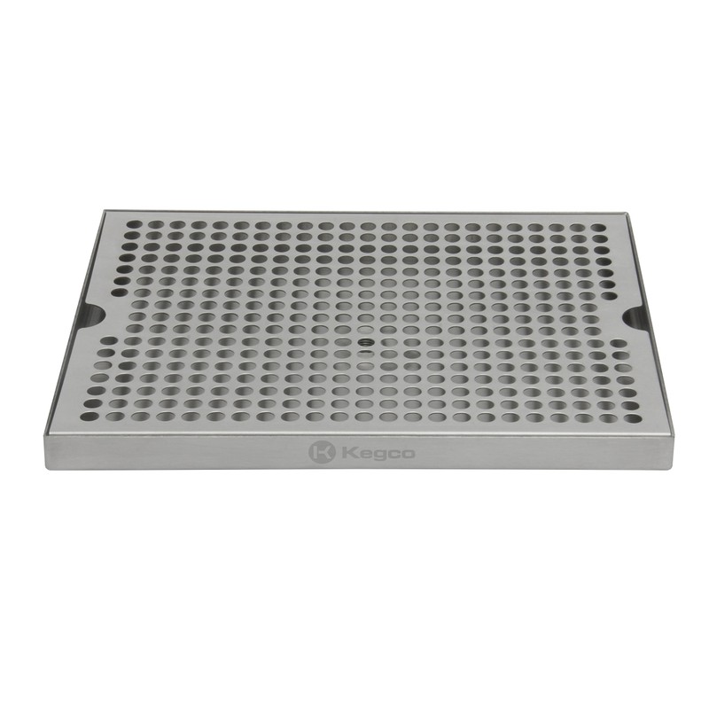 Kegco SESM-129D Stainless Steel 12" x 9" Surface Mount Drip