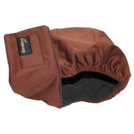 Glenndarcy Female Dog Season Nappy - Waterproof Fabric (Size Small Pants & 2 Washable pads, Coffee)