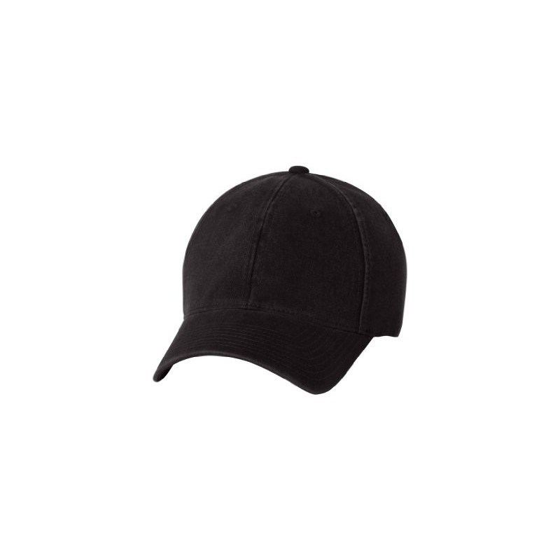 Flexfit Low-Profile Soft-Structured Garment Washed Cap (Black, Large/X-Large)
