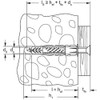 FISCHER Universal Dowels, All-Purpose Dowels Without Edge, For Optimum Hold