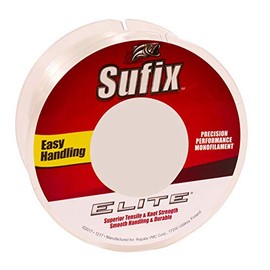 Sufix Elite 14 lb Fishing Line (Clear, Size- 330 YD Spool)