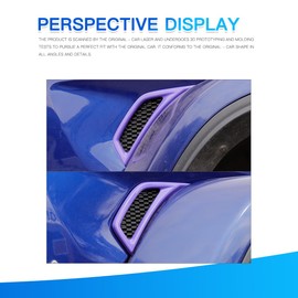 Barong for Jeep Wrangler JL JLU Gladiator JT 2018-2025 Accessories Side Fender Vent Decal Trim Cover (Purple