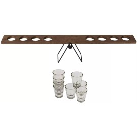 Silver One Seesaw Shot Drinking Party Game Champions Court Game 2-4 Players