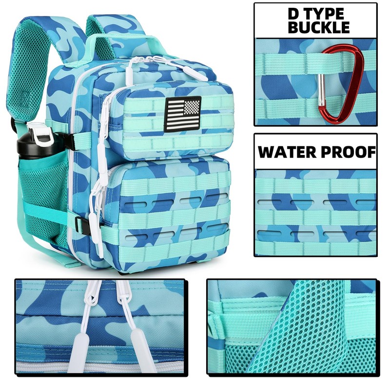 HongXingHai 9L Tactical Assault Backpack Gym Backpack Hiking Travel Backpack