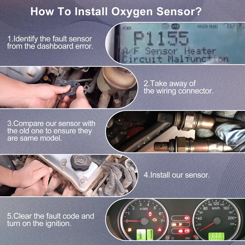 PAPAPARTS O2 Oxygen Sensor 234-9131 234-4574 Upstream & Downstream Compatible