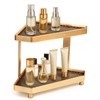 YUPER Bathroom Organizer Countertop, Triangle 2-Tier Bathroom Organizers and Storage,