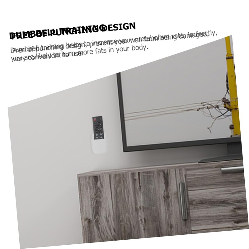 CAXUSD 6pcs Wall Mounted Remote Control Holder Multi-Functional Organizer for