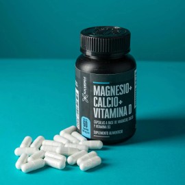 Magnesio  Calcio  Vitamina D  60 Cpsulas  Sabor Neutro  Dura 20 Das  Apoya la Salud sea, Muscular y Nerviosa  Contribuye al Funcionamiento Normal del 