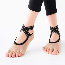 Generic Calcetines W Para Yoga Con Vendaje De Cinco Dedos, 4 Pares