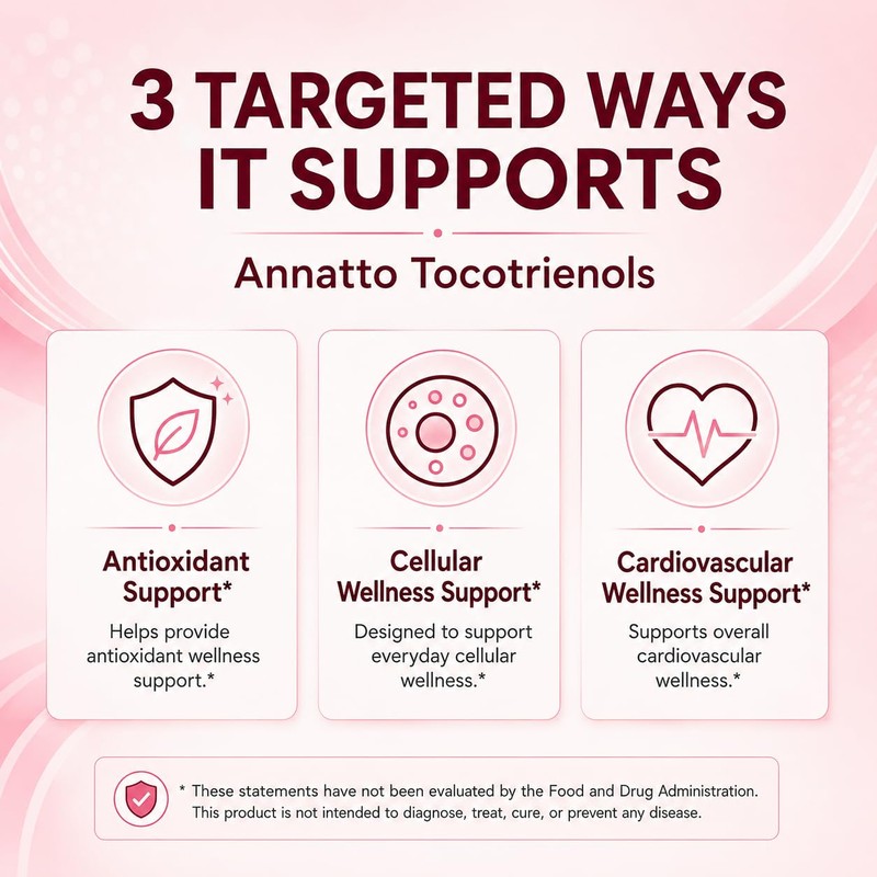 Annatto Tocotrienols Delta + Gamma Formula for Antioxidant Wellness Support
