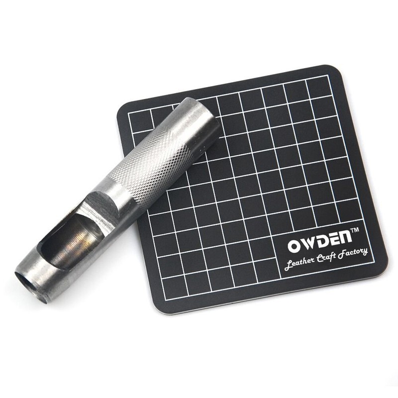 OWDEN 12Piece Leather Hole Punch Set with a Free Cutting