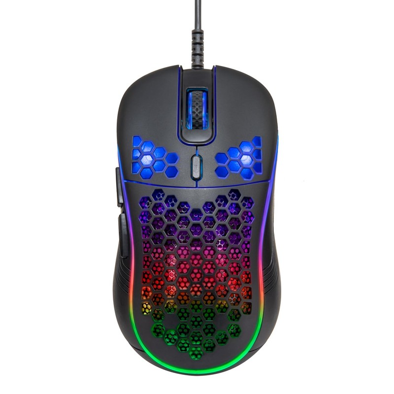 CENTURY CRC-GMRGB02BK Gaming Mouse RACEN RGB LT Black [IR LED