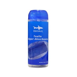 escualo l Toalla Deportiva l Toalla Absorbente l Plus l Secado rápido l Color Azul l Medida 66 x 43 cm