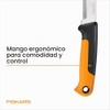 Fiskars - Cuchillo de cosecha con borde dentado, herramienta de