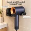 Wall Mounted Hair Dryer Holder for Bathroom – Space-Saving Organizer