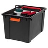 IRIS USA 20 Gallon Lockable Storage Bins with Lids, 2