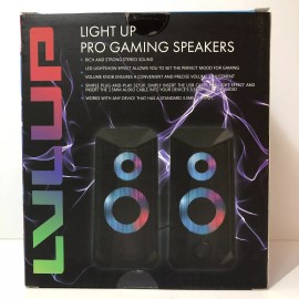 Vivitar LVLUP Light Up Pro Gaming Speakers Multicolor LED, Standard 3.5mm plug