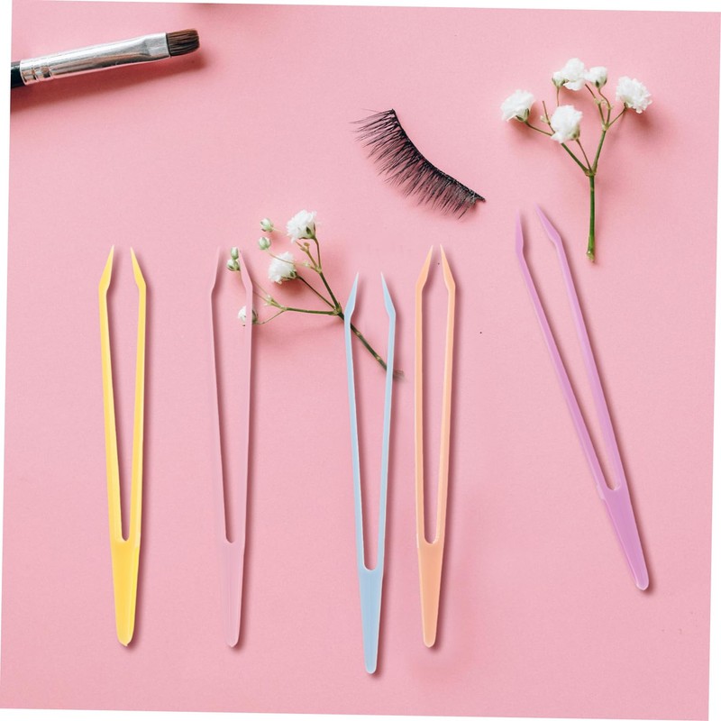 ORFOFE Pcs Precision Tweezers Set Eyebrow Tweezers Lash Curler for
