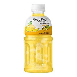 Mogu Mogu Fruit Juice with Nata De Coco, 10.82 Fl Oz (Pineapple, Pack of 24)