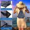 KUUQA 2 Pcs Gray Drawstring Backpacks, 40cm*34cm/15.7"*13.4", Gym, Travel, Outdoor