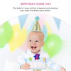 Toyvian 1st Birthday Hat Glitter Cone Hat Adjustable Tiara Headbands