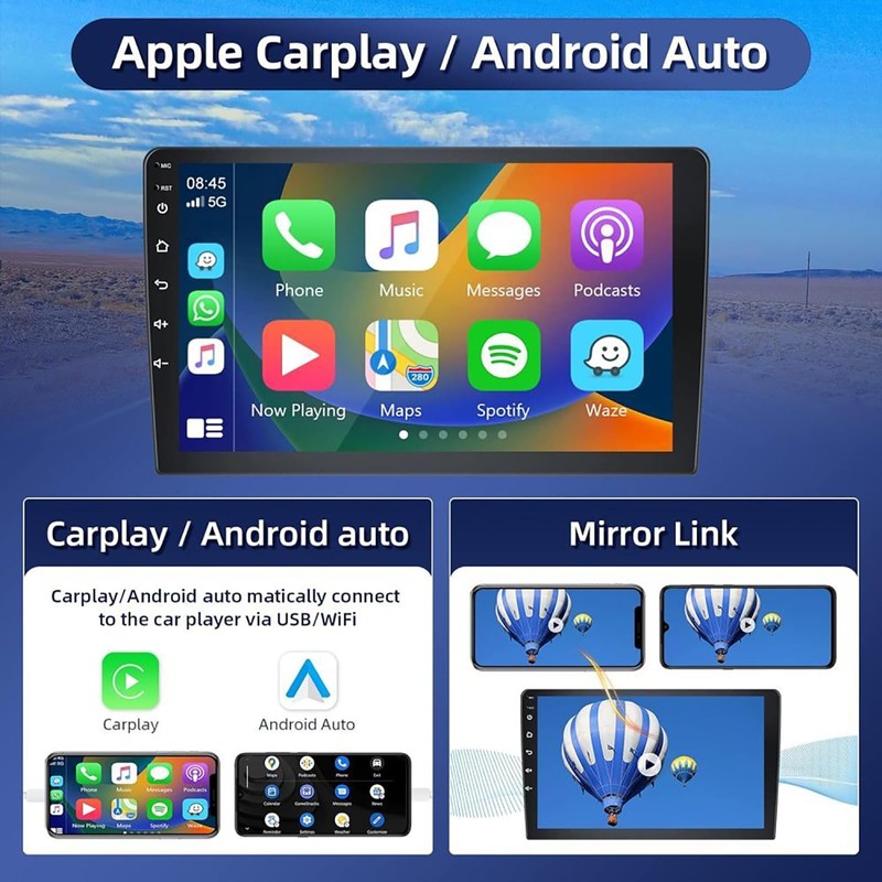 Upgrade Car Stereo for Honda Civic 1996-2001 w/Wireless Carplay Android