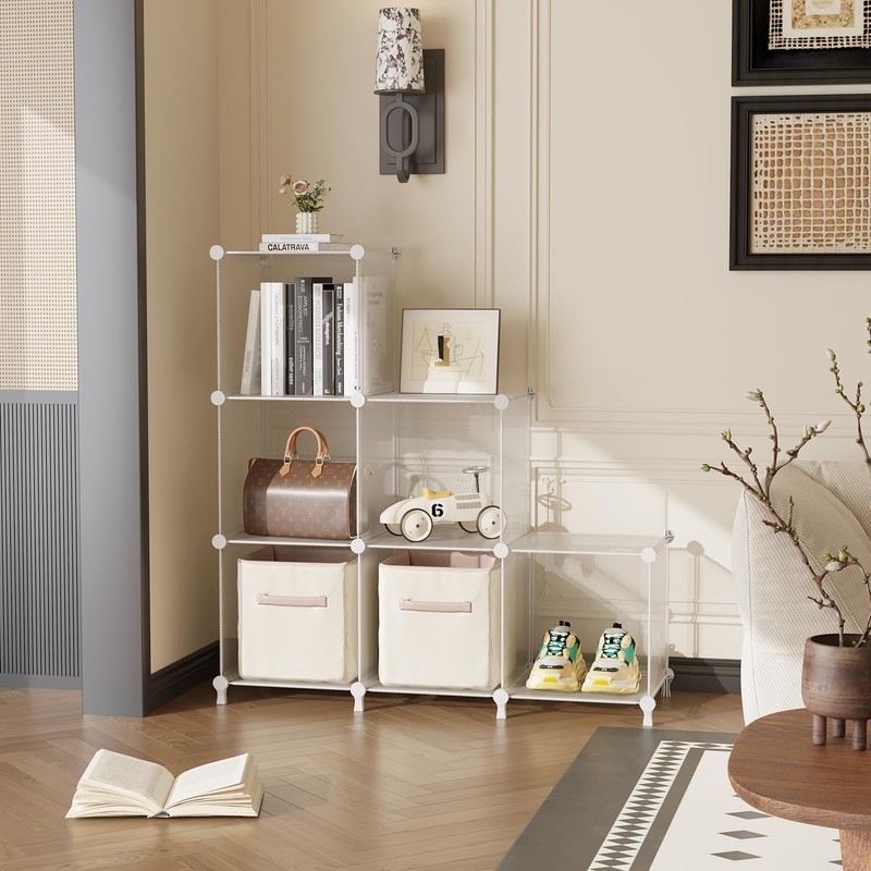 AWTATOS Cube Storage Organizer, Closet Organizers and Storage, 6 Cube