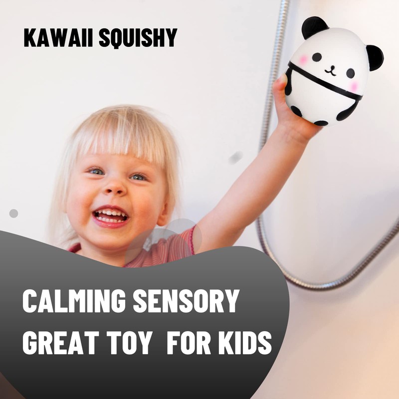Anboor Squishies Panda Egg Mini Kawaii Slow Rising Squishies Squeeze