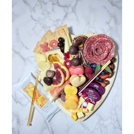 Charity Leaf Disposable Palm Leaf 10" Heart Plates (25 pieces) Bamboo Like Serving Platters, Disposable Boards, Eco-Friendly Dinnerware For Weddings, Catering, Events