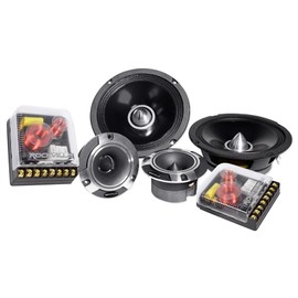 Rockville X6.5C 6.5" Competition Car Audio Speakers, 1000W, CEA, Titanium Tweeters, Audiophile Crossovers, Aluminum Bullet, Perfect for Car Audio