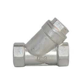 GlobalMa Stainless Steel SS316 1/2" WYE Strainer Mesh Filter Valve,Y-Spring NPT Female Valve,800WOG,CF8M