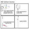 High Pressure Brass Handheld Shower Head,Square Shower Head with Wall