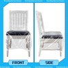 Remagr 16 Pcs Plastic Dining Chair Covers Protectors Clear Protector