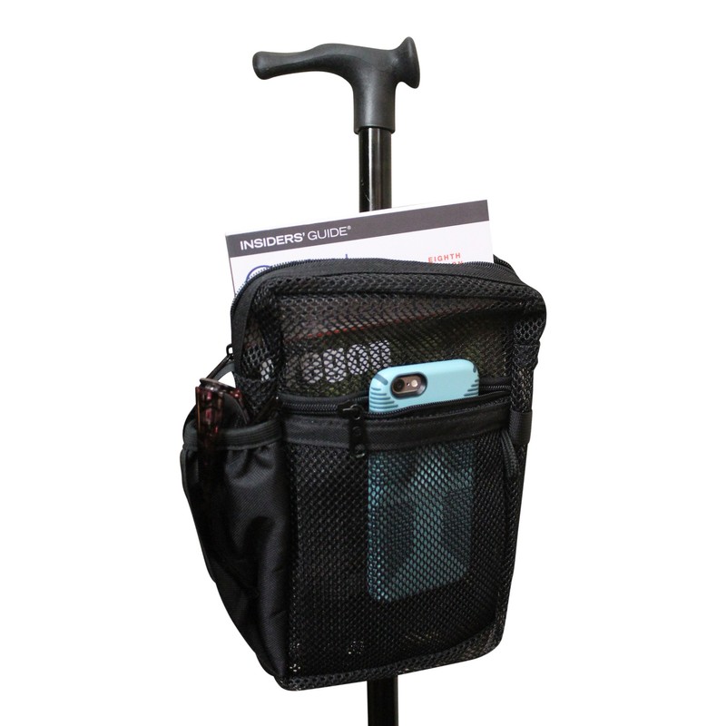 Cane Buddy - Secure Pouch, Accessory Bag for Cane, Walker,