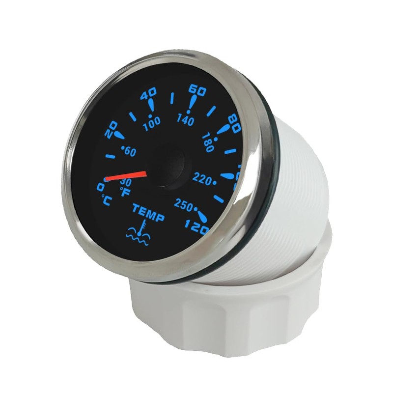 ELING 52mm Water Temp Gauge 0-120 Degree Temperature Meter 12V