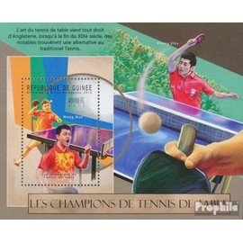 Guinea miniature sheet 2117 (complete. issue) unmounted mint/never hinged ** MNH 2012 table tennis players (Stamps for collectors) Tennis/Tabletennis