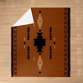 Feelyou Southwest Native American Design Plush Throw Blanket Throw 50"x60" Western Decor Blanket All Season Blanket Southwestern Geometric Flannel Fleece Blanket Women Men Striped Boho Blanket