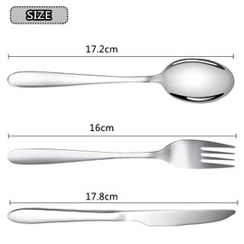 Acehome Cutlery Set with Portable Pouch Case, Stainless Steel Flatware Camping Utensil Set with Neoprene Bag for Outdoor Travel Picnic Office School Lunch Box (3 Pcs Blue)