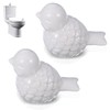 Heclia 2PCS Ceramic Toilet Bolt Covers, Cute Bird Decorative Screw