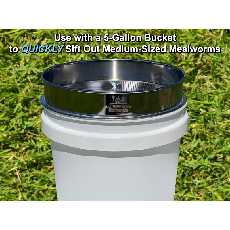 MFS' D-11 Lightning Sifter Medium Mealworm Sifting Pan (2nd Gen)