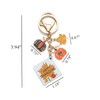 PHAETON 10PCS Thanksgiving Theme Keychain with Round Pumpkin and Maple