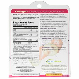 Lumintrail Liquid Collagen Skin Revitalization Dietary Supplements 10 Liquid Tubes with Pill Case