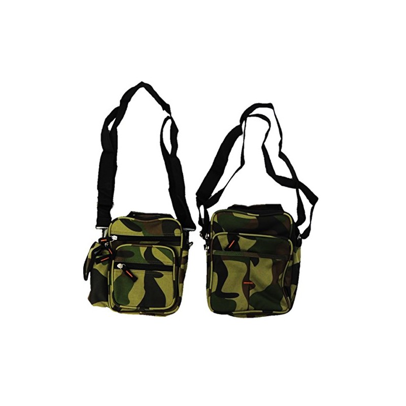 Pack of 2 Shoulder Bags Camouflage, camouflage, M, crossbody