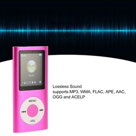 MP3 Player with Lossless Sound, Memory Card Support, Easy to Use, Long Battery Life, Aluminum Alloy, for Students Running Walking