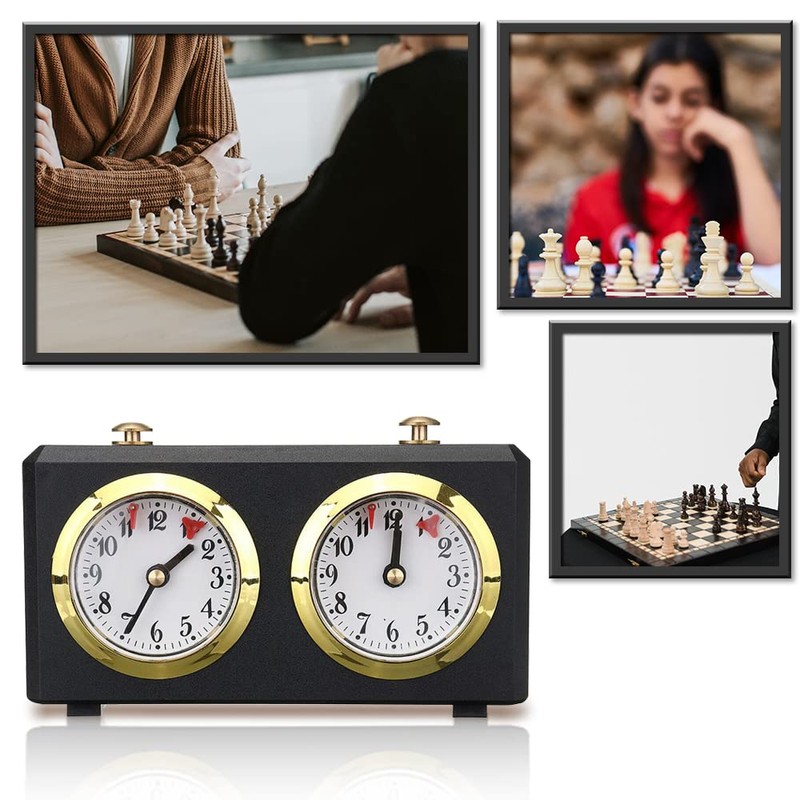 Chess Clock Timer, Chess Clocks Analogue Mechanical Countdown Timer Chess